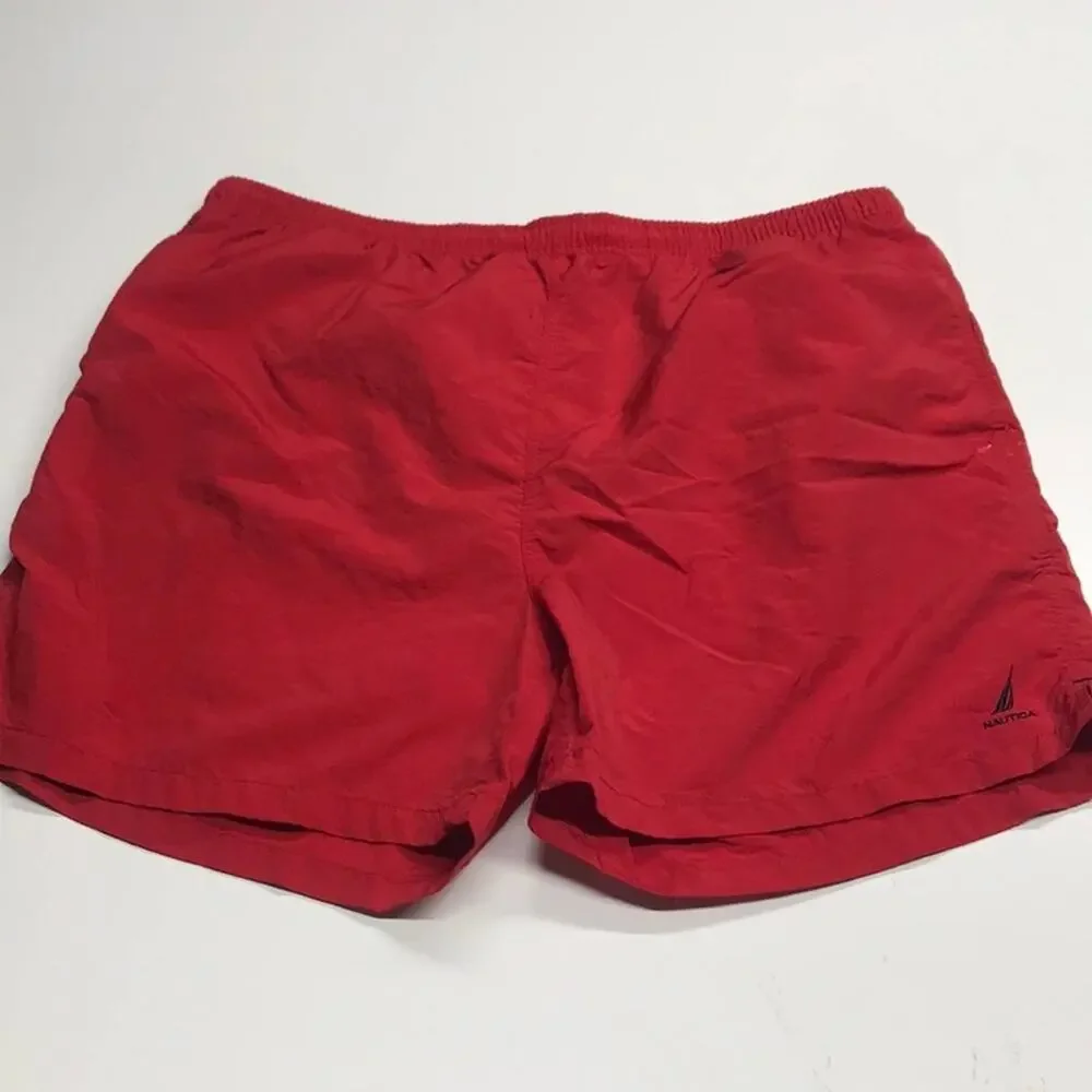 NAUTICA Men’s 2XL Red Swimsuit Trunks